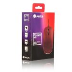 NGS Flame Raton USB 1000dpi - 3 Botones - Uso Ambidiestro - Color Rojo - Imagen 4