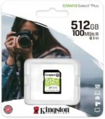 Kingston Tarjeta SDXC 512GB UHS-I Clase 10 100MB/s Canvas Select Plus - Imagen 3
