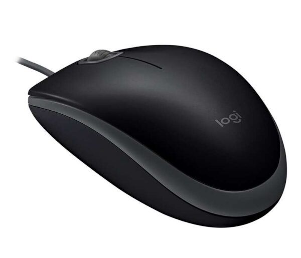 Logitech B110 Silent Raton USB 1000dpi - 3 Botones - Silencioso - Uso Ambidiestro - Cable de 1.80m - Color Negro - Imagen 2