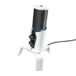 Trust Gaming GXT 258W Fyru 4 en 1 Microfono USB para Streaming - IIuminacion LED - 4 Patrones de Grabacion - Entrada Jack 3.5mm - Cable de 1.80m - Color Blanco - Imagen 2