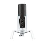 Trust Gaming GXT 258W Fyru 4 en 1 Microfono USB para Streaming - IIuminacion LED - 4 Patrones de Grabacion - Entrada Jack 3.5mm - Cable de 1.80m - Color Blanco - Imagen 4