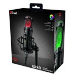 Trust Gaming GXT 256 Exxo Microfono USB para Streaming - Grabacion Cardioide - IIuminacion RGB - Cable de 1.80m - Color Negro - Imagen 5