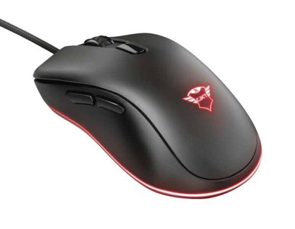 Trust Gaming GXT 930 Jacx Raton USB 6400dpi - 5 Botones Programables - Iluminacion RGB - Cable Trenzado de 1.80m - Uso Diestro - Color Negro - Imagen 3