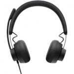 Logitech Zone Wired MS Teams Auriculares con Microfono Plegable USB-C - Diadema Ajustable - Almohadillas Acolchadas - Controles en Cable - Cable Trenzado de 1.90m - Color Negro - Imagen 3