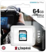 Kingston Tarjeta SDXC 64GB UHS-I U3 V30 Clase 10 170MB/s Canvas Go Plus - Imagen 2