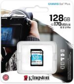 Kingston Tarjeta SDXC 128GB UHS-I U3 V30 Clase 10 170MB/s Canvas Go Plus - Imagen 2