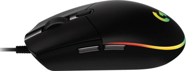 Logitech G203 Lightsync Raton USB 8000dpi - 5 Botones Programables - Iluminacion RGB Lightsync - Uso Diestro - Cable de 2.10m - Color Negro - Imagen 4