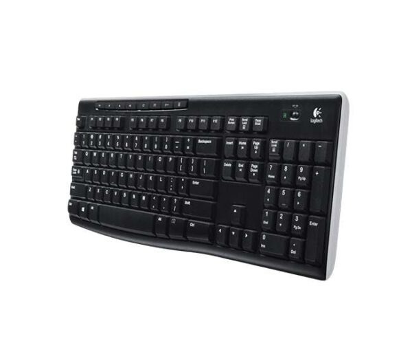 Logitech K270 Teclado Inalambrico USB - Resistente a Salpicaduras - Teclas de Acceso Rapido - Color Negro - Imagen 3