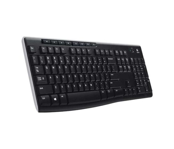 Logitech K270 Teclado Inalambrico USB - Resistente a Salpicaduras - Teclas de Acceso Rapido - Color Negro - Imagen 4