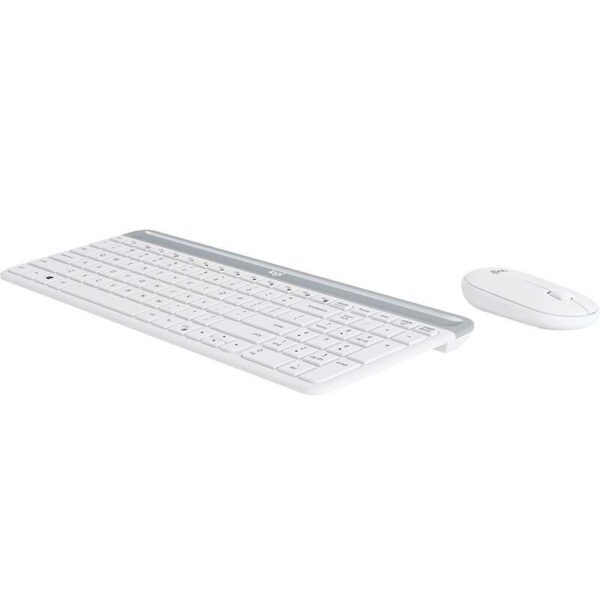 Logitech MK470 Slim Pack Inalambrico USB Teclado 12 Teclas FN + Raton 1000dpi 3 Botones - Ultafinos - Silenciosos - Uso Ambidiestro - Color Blanco - Imagen 3