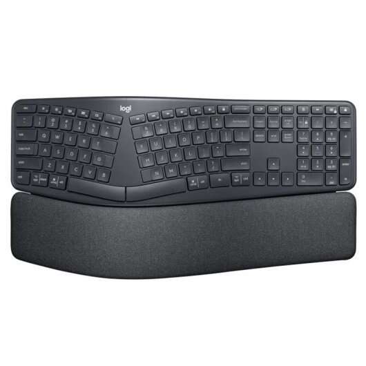 124833_1 Logitech Ergo K860 Teclado Bluetooth Inalambrico USB - Ergonomico - Reposamuñecas - Color Negro - Imagen 1