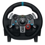 Logitech G29 Driving Force Juego de Volante y Pedales Compatible con PS3, PS4, PS5 y PC - Giro 900º - Efecto Force Feedback - Freno No Lineal - Volante de Aluminio, Cuero y Acero - Pedales Ajustables - Adaptable a Mesa y Soporte - Imagen 2
