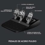 Logitech G923 Trueforce Juego de Volante y Pedales de Carreras Compatible con PS4, PS5 y PC - LEDS Indicador RPM - Giro 900º - Efecto Force Feedback con Trueforce - Freno Progresivo - Volante de Aluminio, Cuero y Acero - Pedales Ajustables - Imagen 4