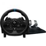 Logitech G923 Trueforce Juego de Volante y Pedales de Carreras Compatible con Xbox Series X/S, Xbox One y PC - LEDS Indicador RPM - Giro 900º - Efecto Force Feedback con Trueforce - Freno Progresivo - Volante de Aluminio, Cuero y Acero - Imagen 2