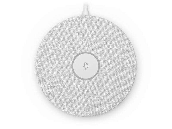 Logitech Base de Microfono Rally - Tecnologia Rightsound - Indicador LED de Silencio - Apto para Techos - Color Blanco - Imagen 2