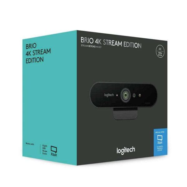Logitech Brio Stream Webcam Profesional para Streaming Ultra HD 4K USB 3.0 - HDR - Campo de Vision 90º - Enfoque Automatico - Color Negro - Imagen 5