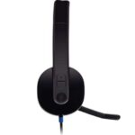 Logitech H540 Auriculares con Microfono USB - Microfono Plegable - Diadema Ajustable - Almohadillas Acolchadas - Controles en Auricular - Cable de 1.80m - Color Negro - Imagen 4