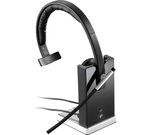 Logitech H820E Auriculares Inalambricos Mono con Microfono - Autonomia hasta 10h - Diadema Ajustable - Controles en Auricular - Color Negro - Imagen 4