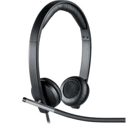 127463_1 Logitech H650E Auriculares con Microfono USB - Microfono Plegable - Almohadillas Acolchadas - Controles en Cable - Color Negro - Imagen 1