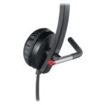 Logitech H650E Auriculares con Microfono USB - Microfono Plegable - Almohadillas Acolchadas - Controles en Cable - Color Negro - Imagen 4