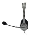 Logitech H111 Auriculares Estereo con Microfono - Microfono Giratorio - Diadema ajustable - Jack 3.5mm - Cable de 1.80m - Color Gris - Imagen 2