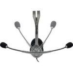 Logitech H111 Auriculares Estereo con Microfono - Microfono Giratorio - Diadema ajustable - Jack 3.5mm - Cable de 1.80m - Color Gris - Imagen 3