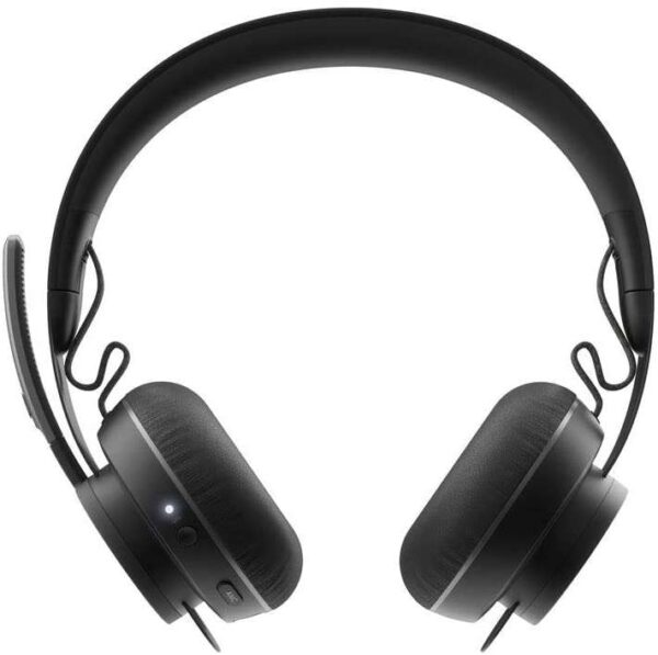Logitech Zone Wireless UC Auriculares Bluetooth con Microfono - Autonomia hasta 16h - Diadema Ajustable - Almohadillas Acolchadas - Controles en Auricular - Plegables - Color Negro - Imagen 3