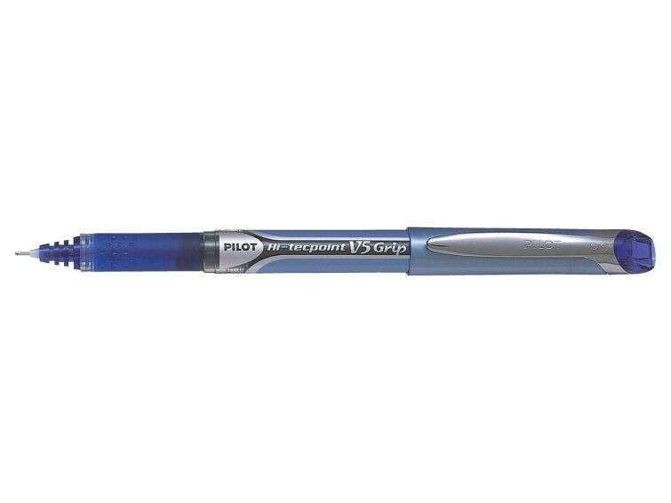 130473_1 Pilot Boligrafo de Tinta Liquida Hi-Tecpoint V5 Grip - Punta Fina de Aguja 0.5mm - Trazo 0.3mm - Color Azul - Imagen 1