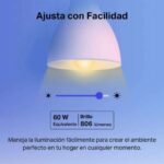TP-Link Tapo L530E E27 Bombilla de Luz Inteligente Multicolor - WiFi - 806lm - Control de Voz - Modo Ausente - Imagen 2