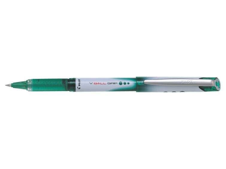 131434_1 Pilot Boligrafo de Tinta Liquida V Ball Grip 05 - Punta de Bola Conica 0.5mm - Trazo 0.3mm - Grip de Goma - Color Verde - Imagen 1