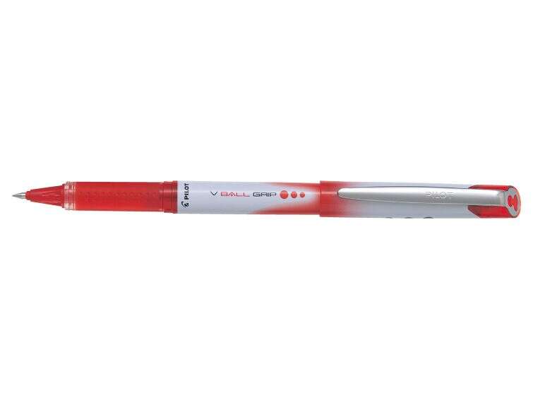 131449_1 Pilot Boligrafo de Tinta Liquida V Ball Grip 07 - Punta de Bola Conica 0.7mm - Trazo 0.5mm - Grip de Goma - Color Rojo - Imagen 1
