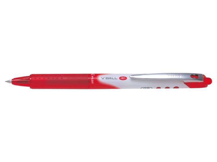 131469_1 Pilot Boligrafo de Tinta Liquida V Ball RT 07 - Retractil - Punta de Bola Conica 0.5mm - Trazo 0.25mm - Grip de Goma - Color Rojo - Imagen 1