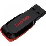 Memoria USB 2.0 64GB - Sin Tapa - Color Negro/Rojo (Pendrive)