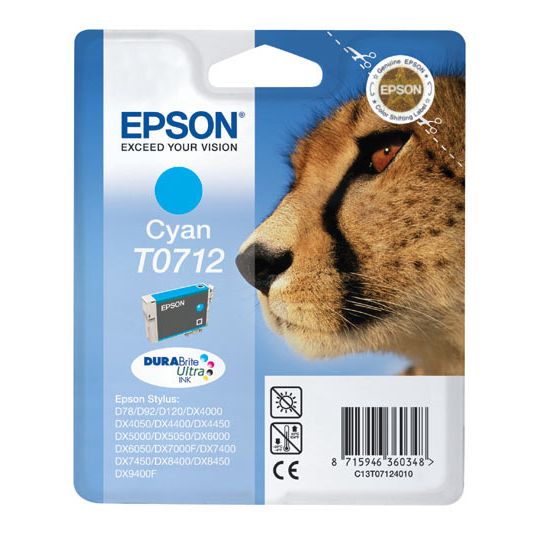 13595_1 EPSON T0712 Cian Original - Imagen 1