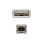Nanocable Cable de Impresora USB-A 2.0 Macho a USB-B Macho 3m - Imagen 3