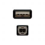 Nanocable Cable de Impresora USB-A 2.0 Macho a USB-B Macho 1m - Imagen 3