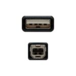 Nanocable Cable de Impresora USB-A 2.0 Macho a USB-B Macho 1.80m - Imagen 3