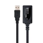 Nanocable Cable Prolongador con Amplificador USB-A 2.0 Macho a USB-A Hembra 15m - Imagen 2