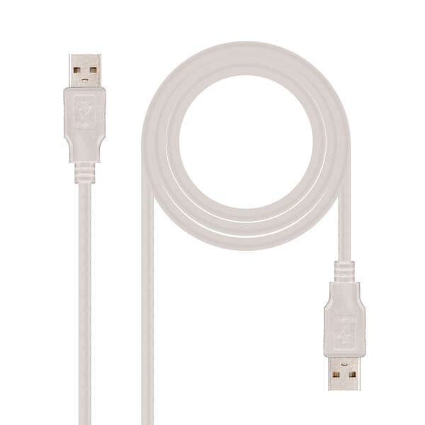 137959_1 Nanocable Cable USB-A 2.0 Macho a USB-A Macho 3m - Imagen 1