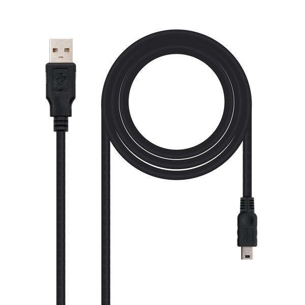 137989_1 Nanocable Cable USB-A 2.0 Macho a Mini-USB Macho 1.8m - Imagen 1