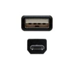Nanocable Cable USB-A 2.0 Macho a Micro-USB Macho 0.8m - Imagen 3