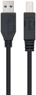 Nanocable Cable de Impresora USB-A 3.0 Macho a USB-B Macho 2m - Imagen 2