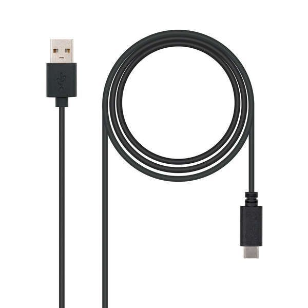 138204_1 Nanocable Cable USB-C 2.0 Macho a USB-A Macho 0.50m - Imagen 1