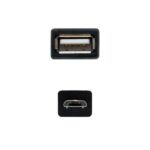Nanocable Cable Micro USB 2.0 OTG Macho a USB-A Hembra 15cm - Imagen 3