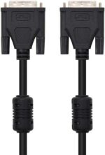 Nanocable Cable DVI Dual Link 24+1 Macho a DVI 24+1 Macho 1.80m - Color Negro - Imagen 2