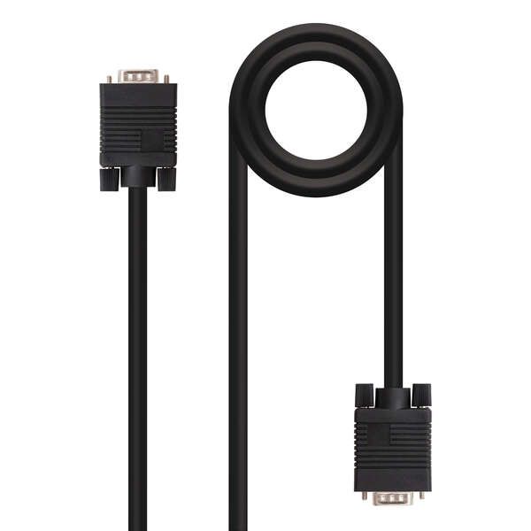 138779_1 Nanocable Cable SVGA HDB15 Macho a HDB15 Macho 3m - Color Negro - Imagen 1