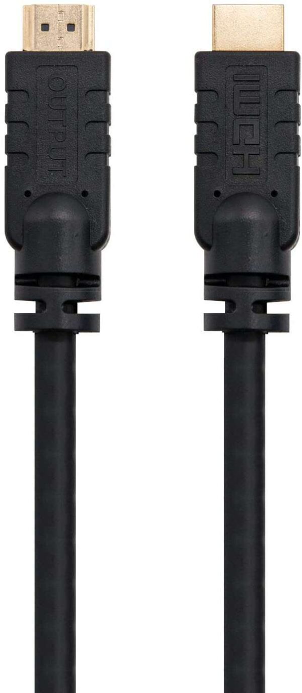 Nanocable Cable HDMI v1.4 con Repetidor Macho a HDMI v1.4 Macho 15m - Alta Velocidad - Color Negro - Imagen 2