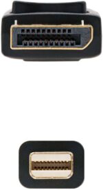 Nanocable Cable Mini DP Macho a DisplayPort Macho 2m - Color Negro - Imagen 3