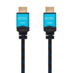 Nanocable Cable HDMI v2.0 Macho a HDMI v2.0 Macho 3m - 4K@60Hz 18Gbps - Alta Velocidad - Recubierto Nylon Trenzado - Color Negro/Azul - Imagen 2