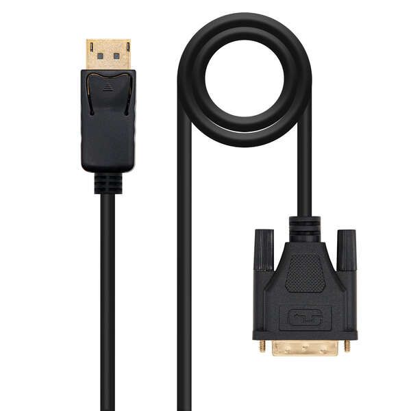139169_1 Nanocable Cable Conversor DisplayPort Macho a DVI Macho 2m - Color Negro - Imagen 1